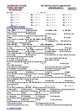 2 Đề kiểm tra học kỳ 2 môn Hóa học Lớp 11 - Năm học 2016-2017 - Trường THPT Cái Nước